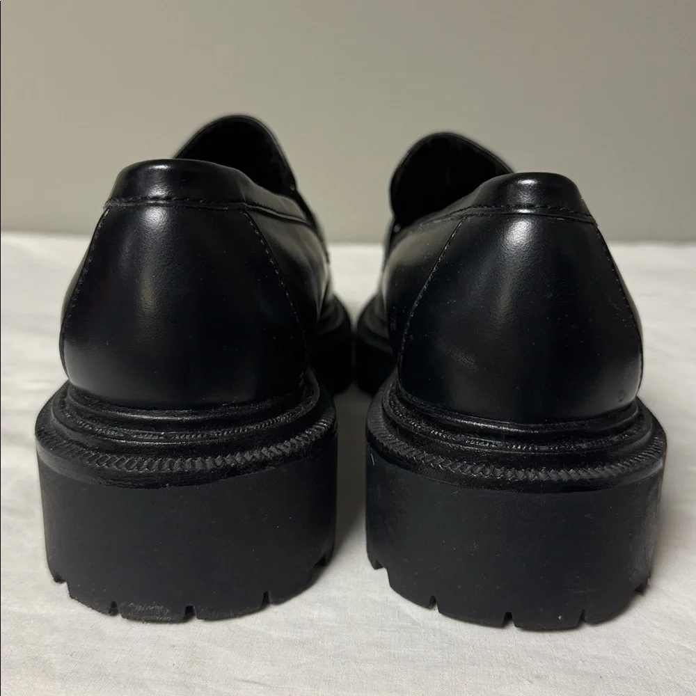 H&M Black Chunky Penny Loafers Size 40 – EUC, Modern Minimalist Style - Picture 4 of 7